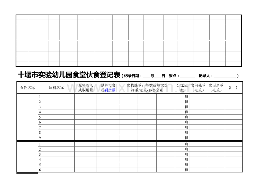 实验幼儿园儿童园内饮食记录表.doc_第2页