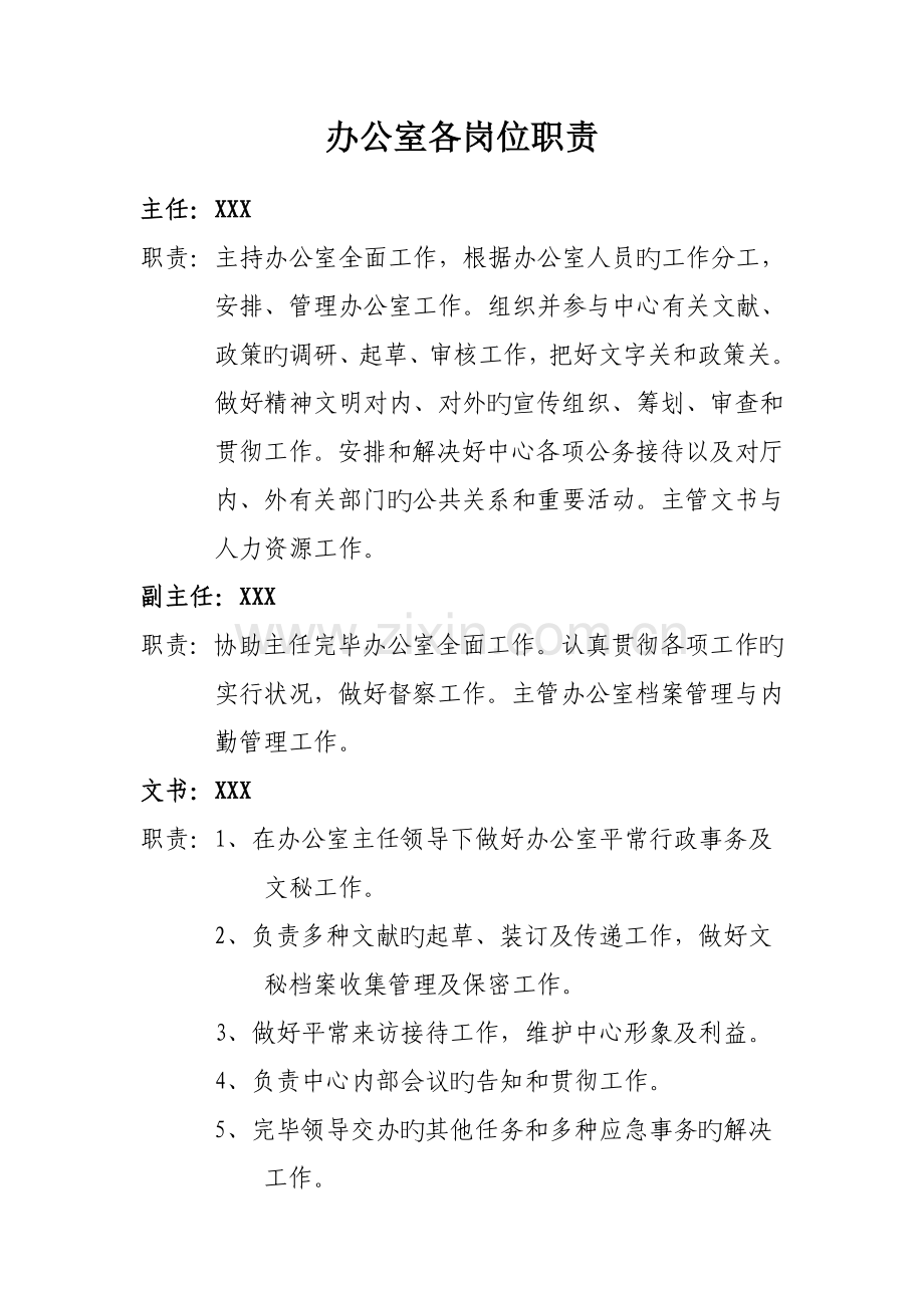 办公室组织架构图及岗位职责.doc_第2页