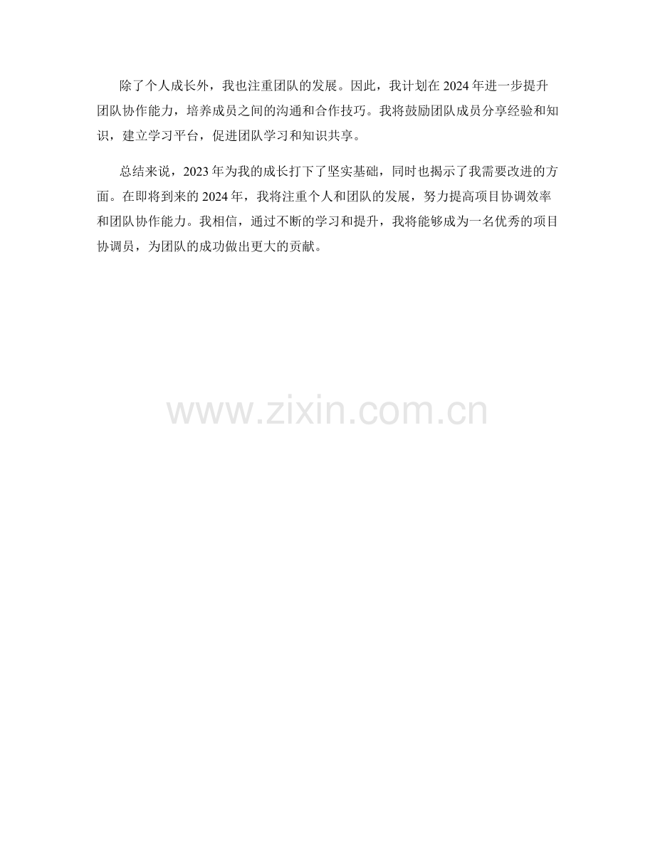 项目协调员2023年工作总结及2024年工作计划.docx_第2页