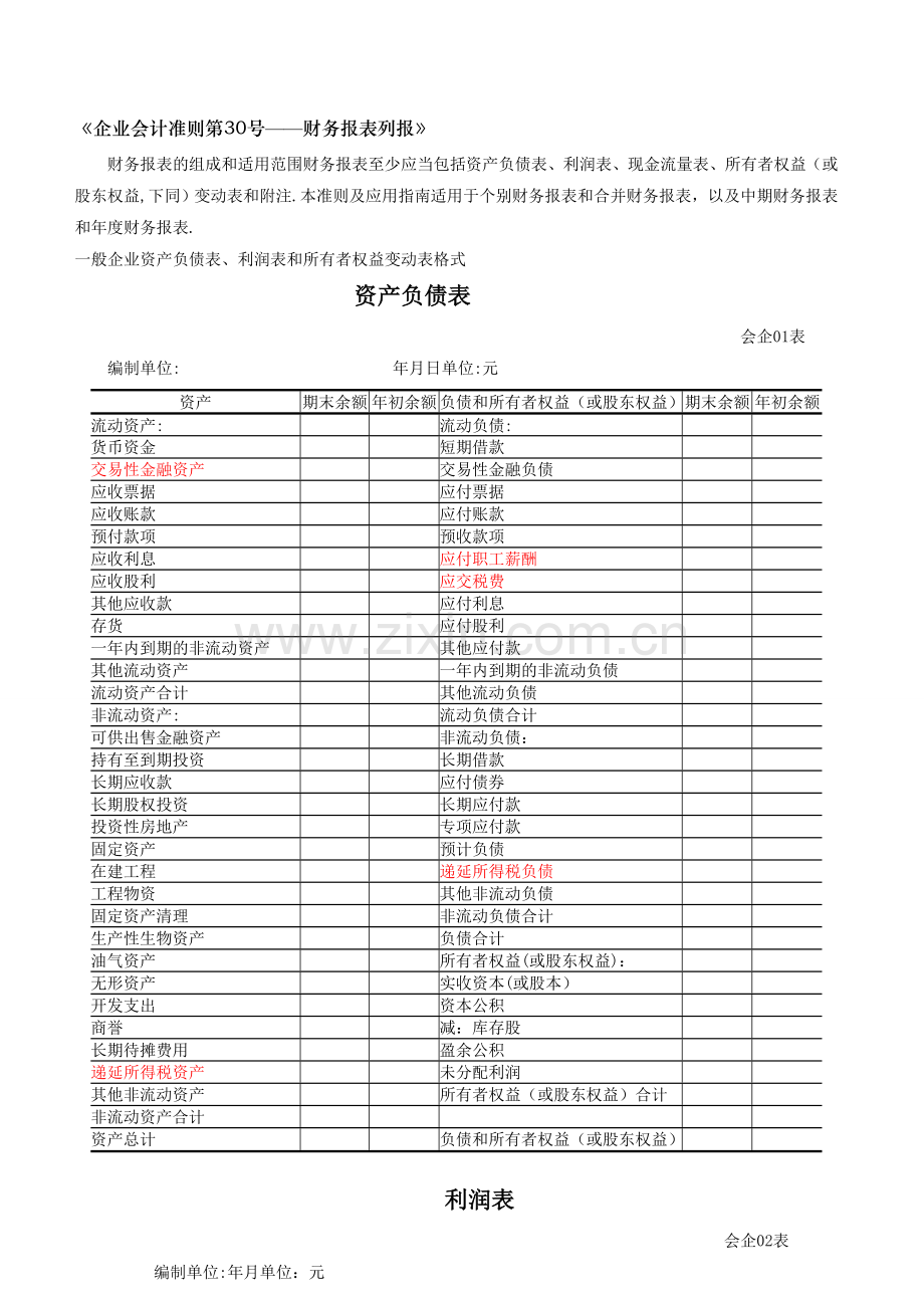 财务报表标准格式-完整.doc_第2页