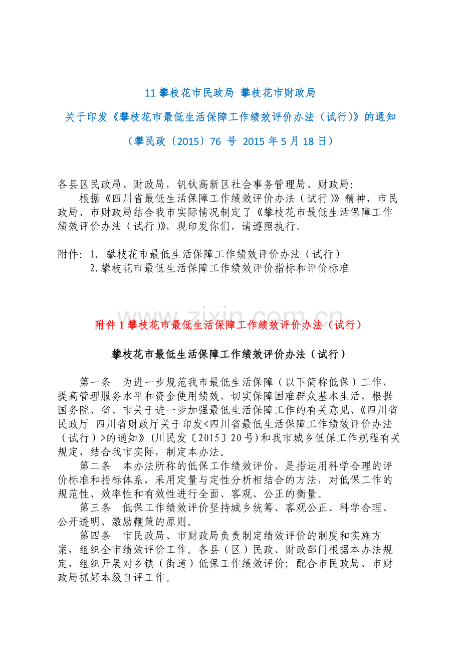 绩效评价政策.docx_第1页