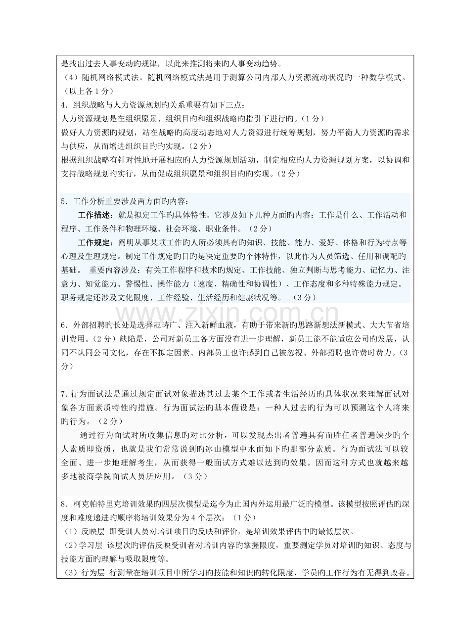 南京理工大学《人力资源开发与管理》B卷参考答案.doc_第2页