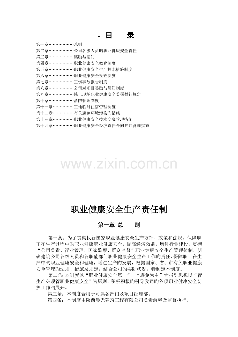 职业健康安全制度.docx_第1页