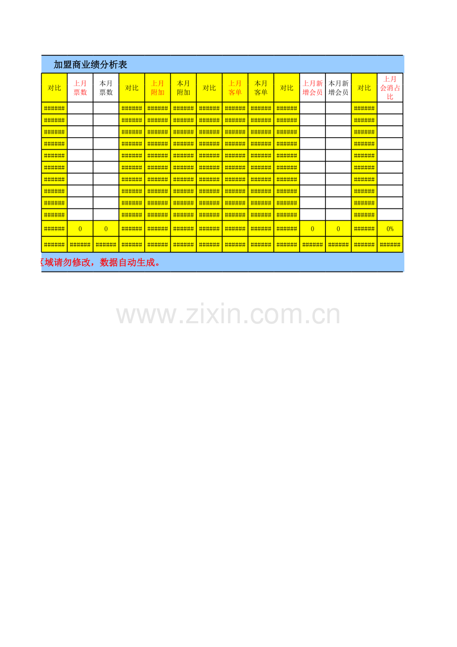 服装类销售明细报表(模板).xls_第2页