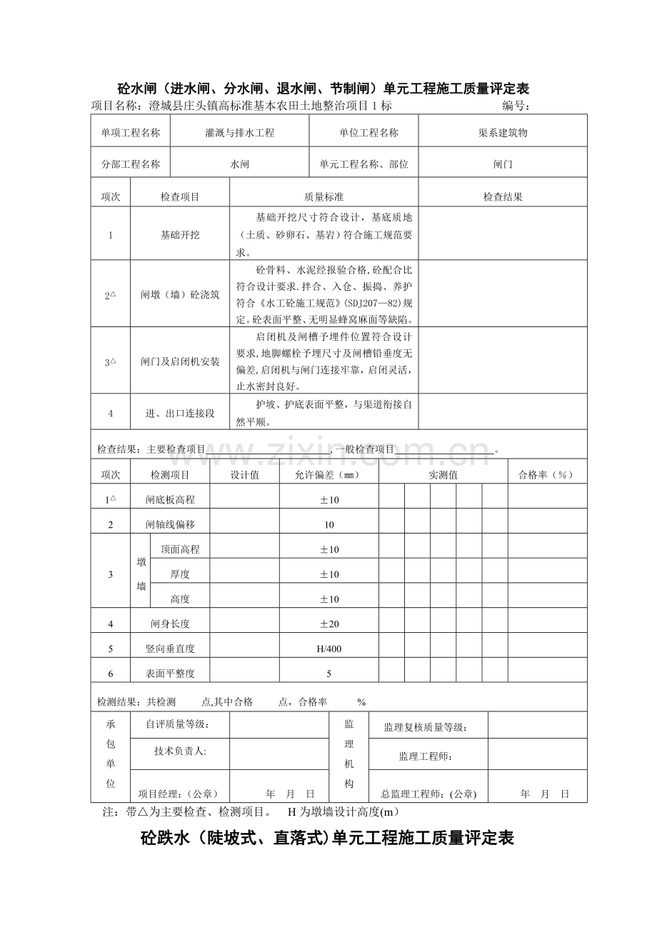 单项、单位、分部工程质量评定表1.doc_第2页