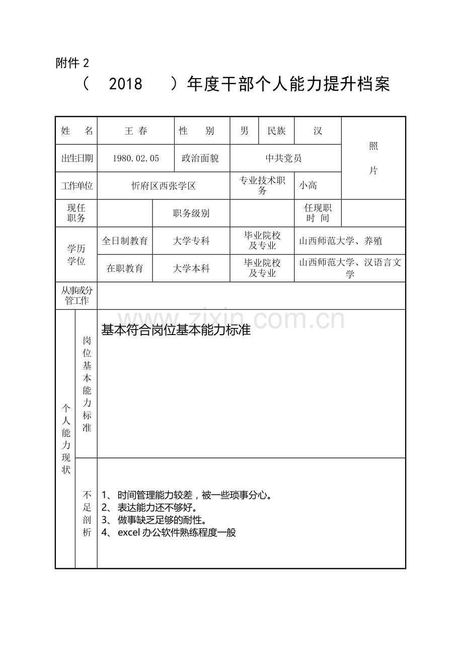 能力提升表.docx_第1页