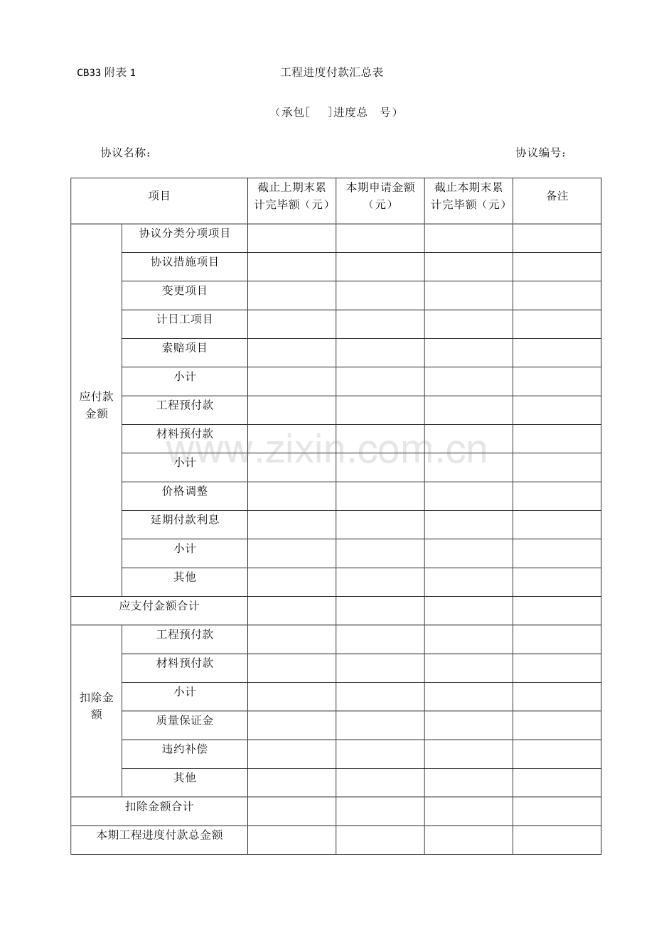 工程进度付款申请表.doc_第3页