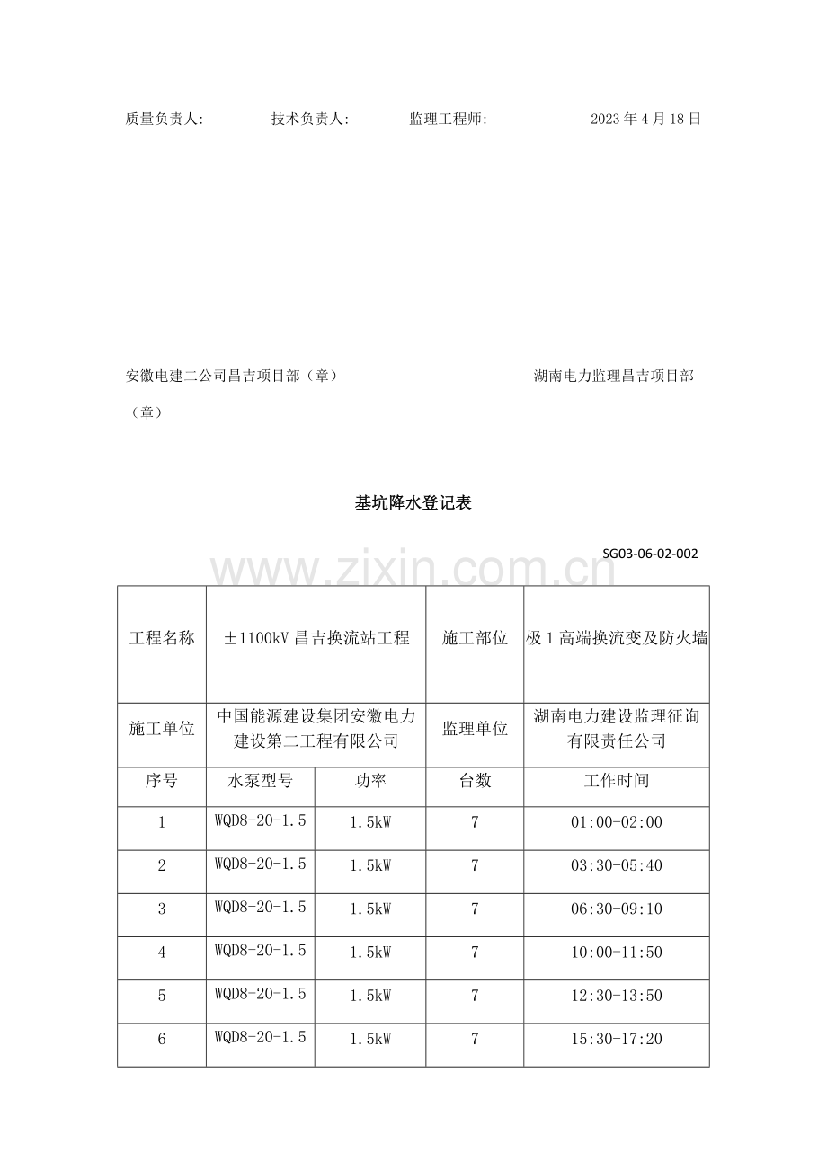 基坑降水记录表.doc_第2页