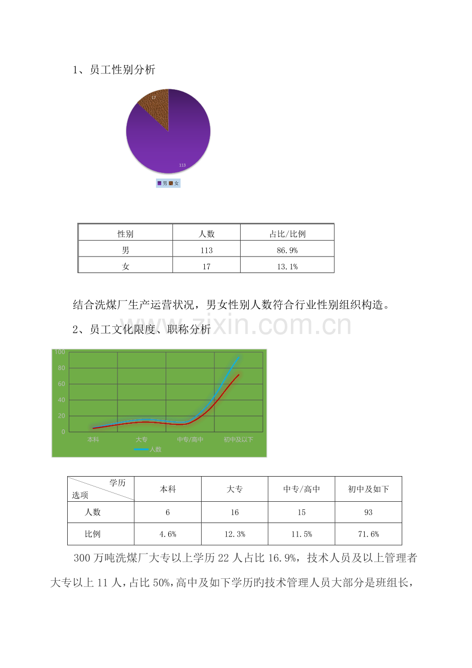 300万吨洗煤厂年第一季度人力资源现状分析.doc_第2页