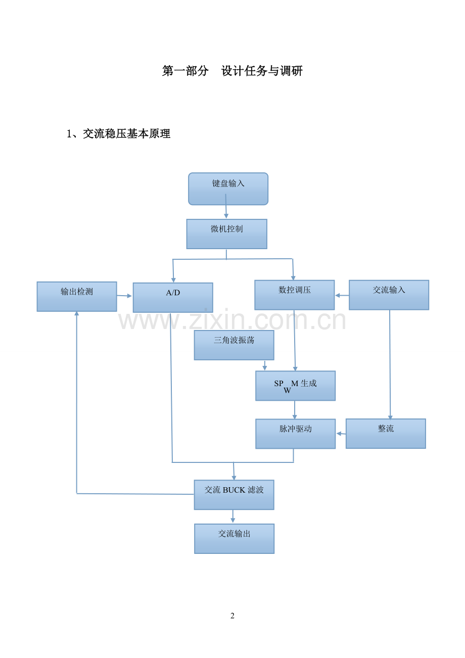 基于单片机控制的单相交流可调稳压电源设计.doc_第2页