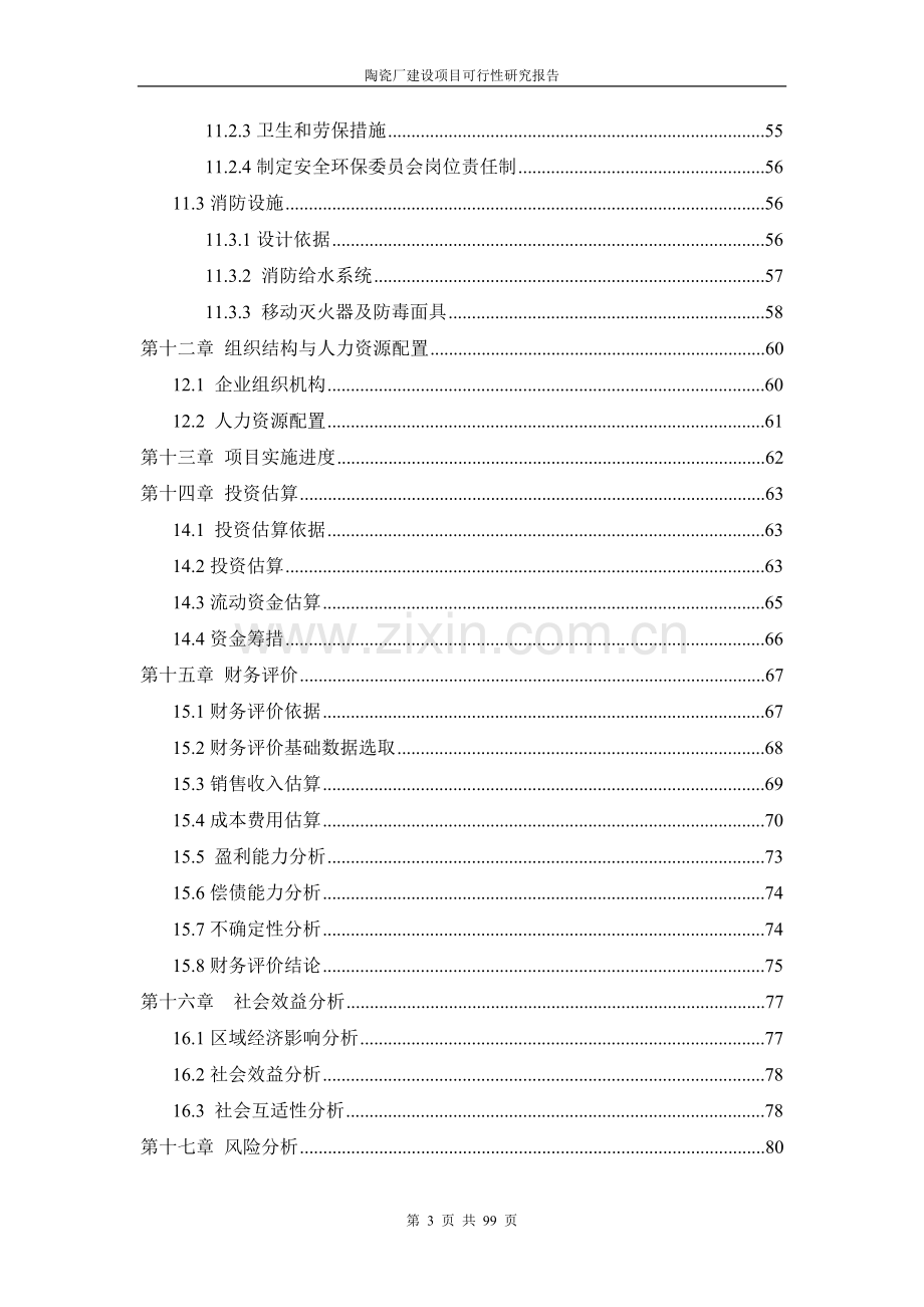 陶瓷厂建设项目可行性研究报告.doc_第3页