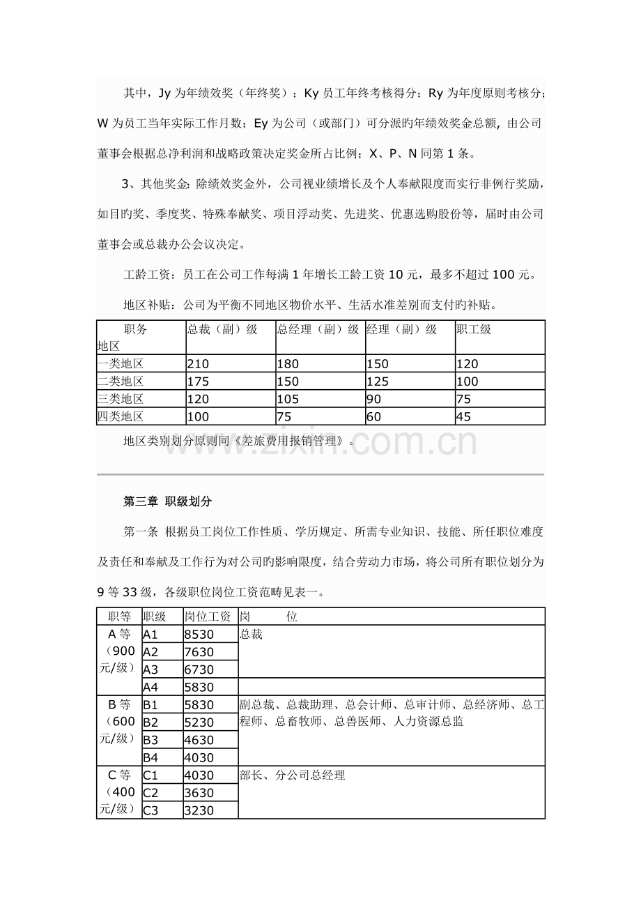 X集团公司薪酬管理制度.doc_第3页