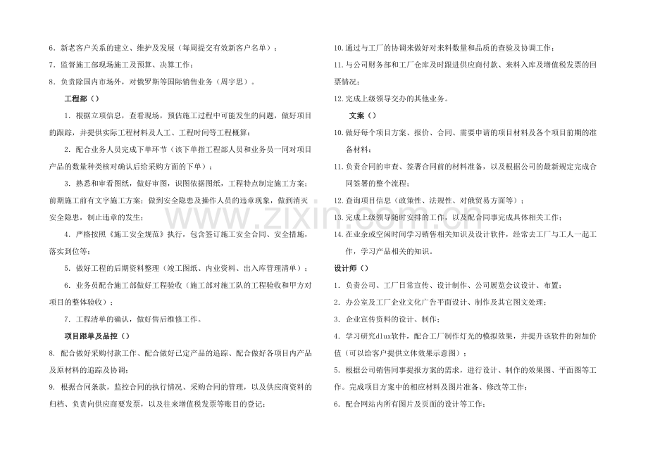 公司员工职责模含组织架构图.docx_第3页