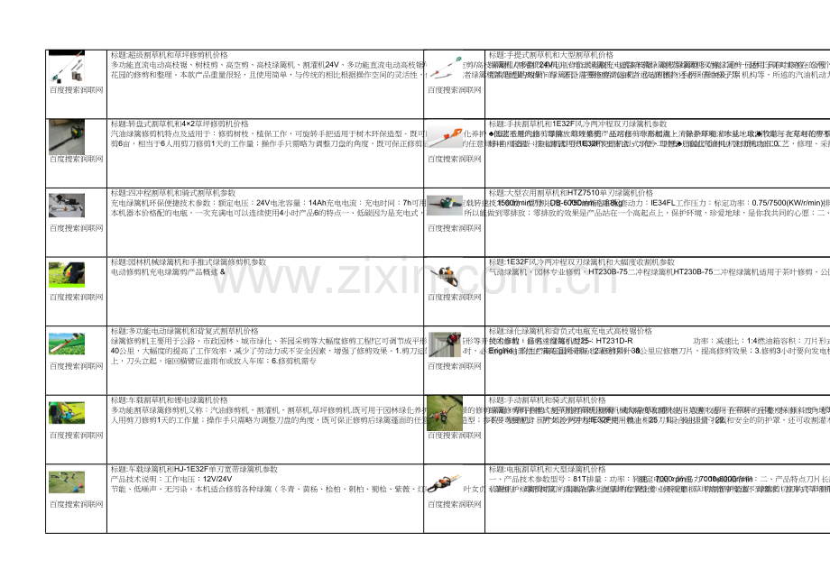 文档DBC园林电动绿篱机和小型水下割草机价格.docx_第1页