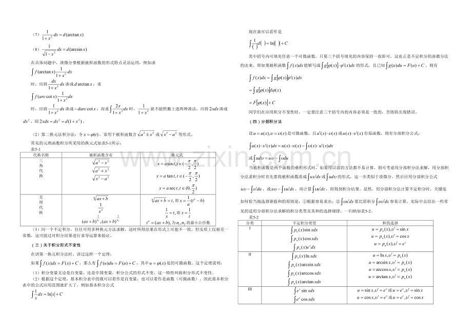 不定积分的例题分析及解法.docx_第2页