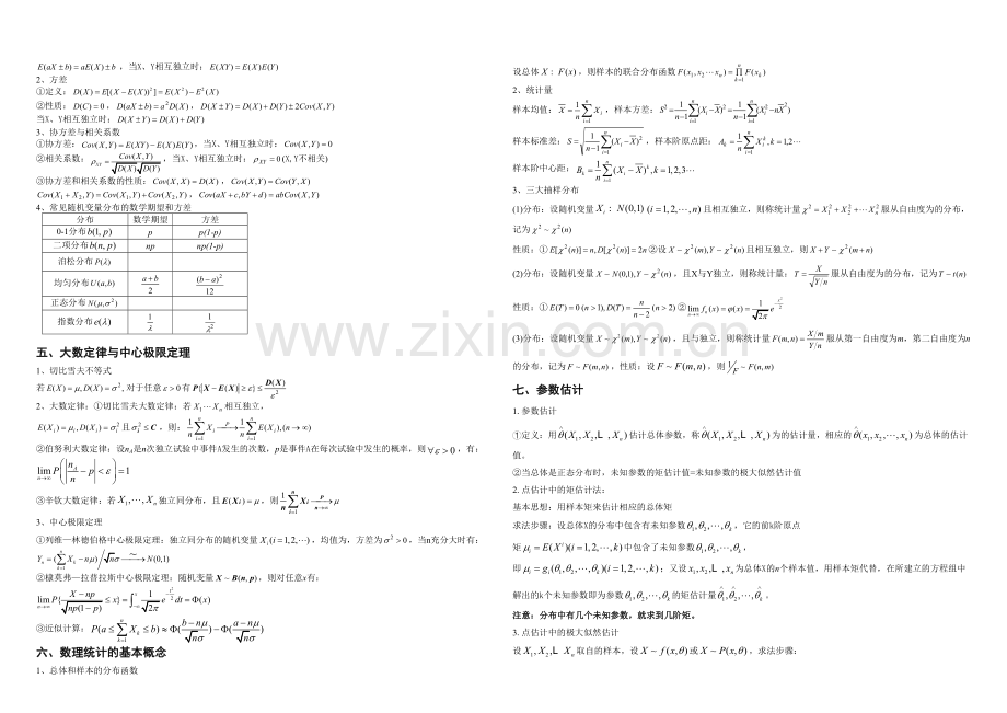 概率论与数理统计公式集锦20124.docx_第2页