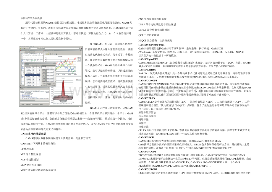 GAMS软件各模块介绍.docx_第1页