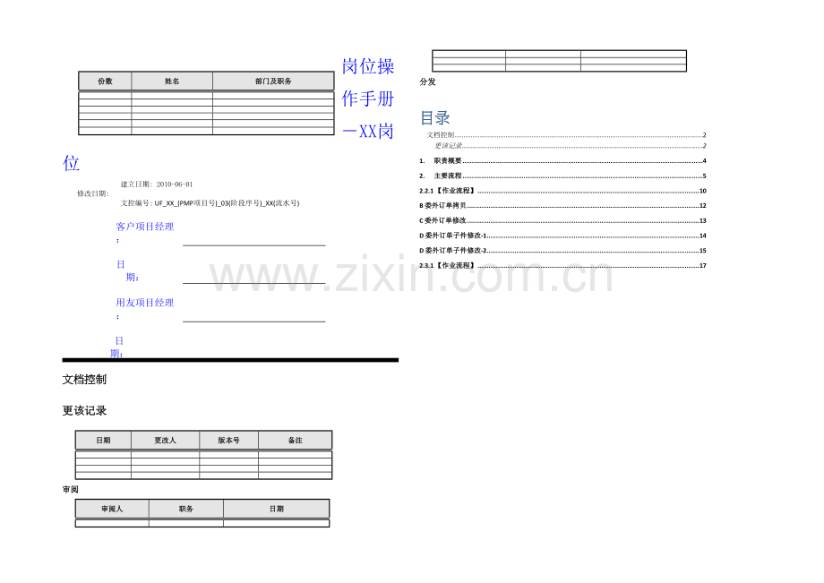 U实施工具操作手册库岗位操作手册.docx_第1页