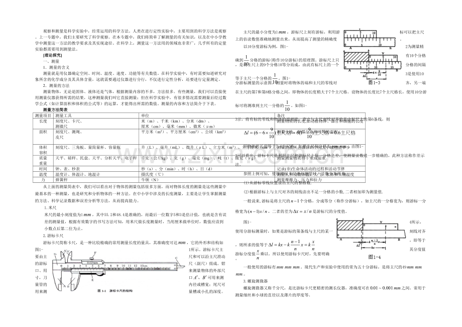 专题二测量方法及误差分析四.docx_第1页