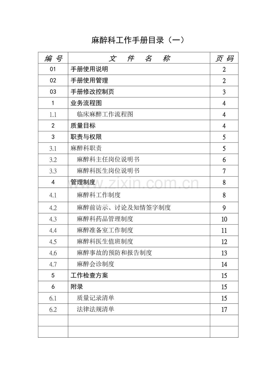 麻醉科工作手册.doc_第1页