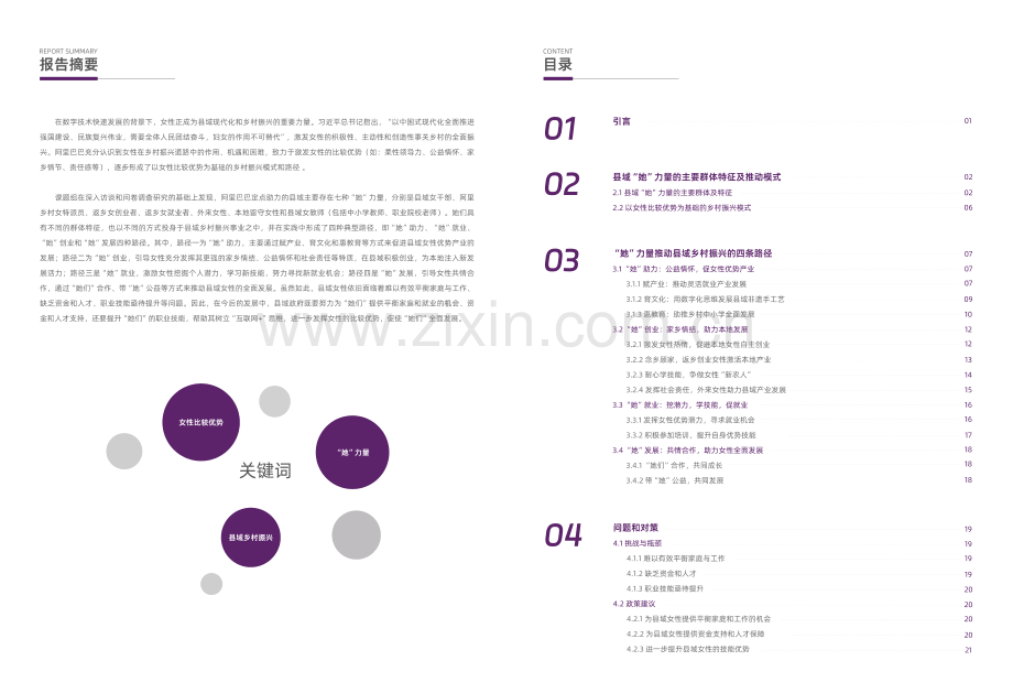 “她”力量如何推动乡村振兴研究报告 -以女性比较优势为基础的乡村振兴模式和路径.pdf_第3页