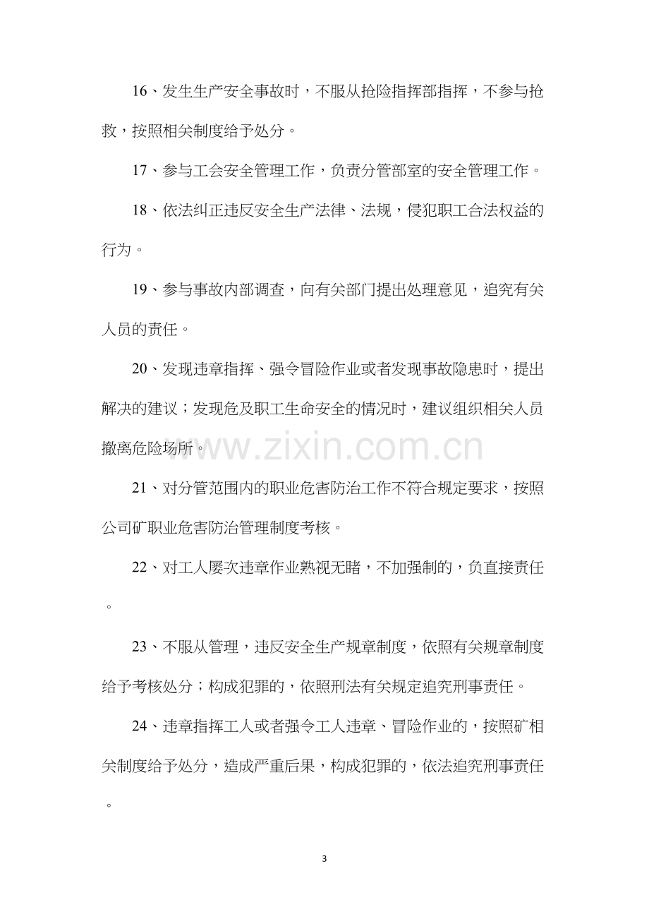 工会办公室主任安全生产责任制.docx_第3页