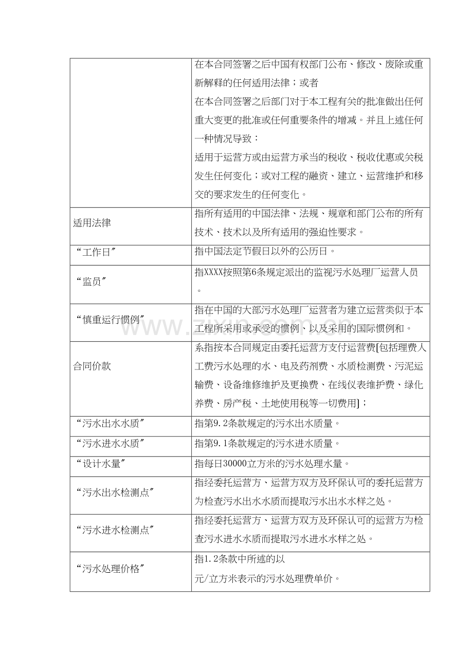 污水处理厂委托运营合同样本(DOC33页).docx_第2页