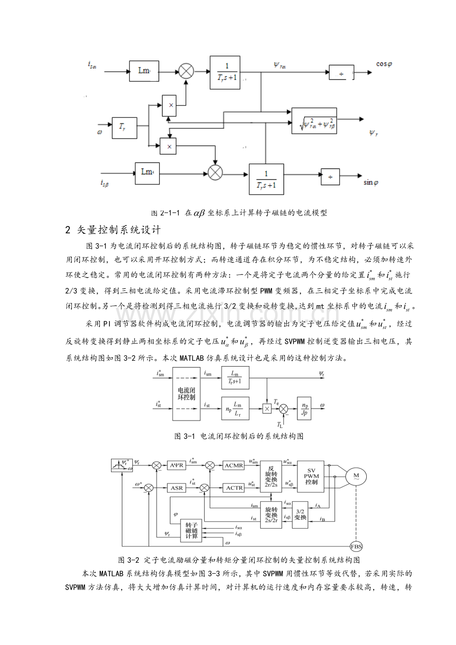 异步电机矢量控制Matlab仿真实验.doc_第3页