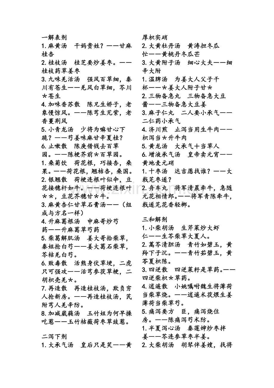 中药方剂方歌巧记.doc_第1页