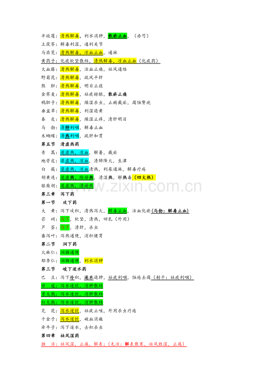 中医执业医师中药学记忆方法笔记.doc_第3页