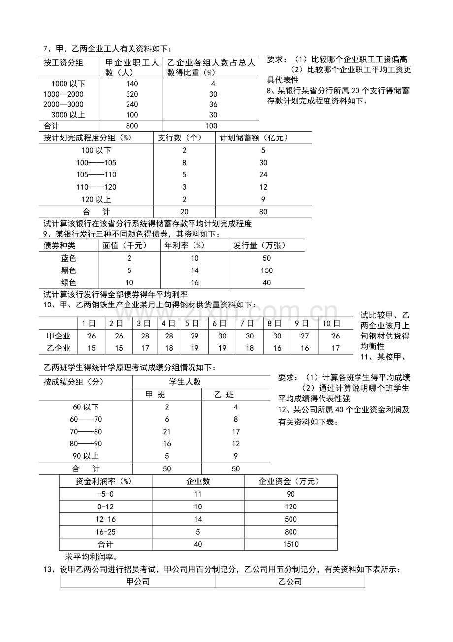 统计学精彩试题库计算题部分.doc_第2页