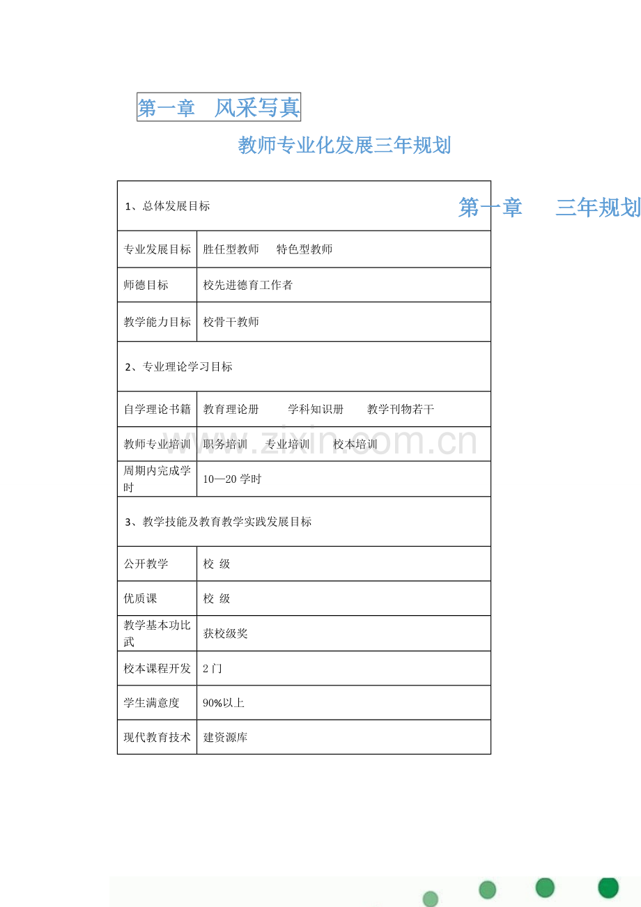 教师专业个人成长档案.doc_第3页