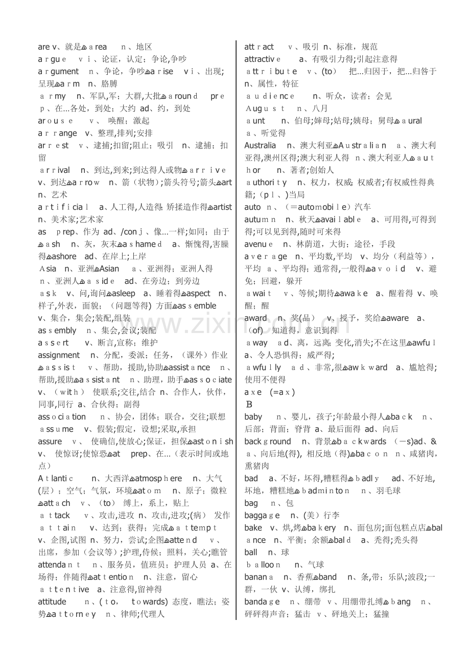 全国英语等级考试三级词汇表.doc_第3页