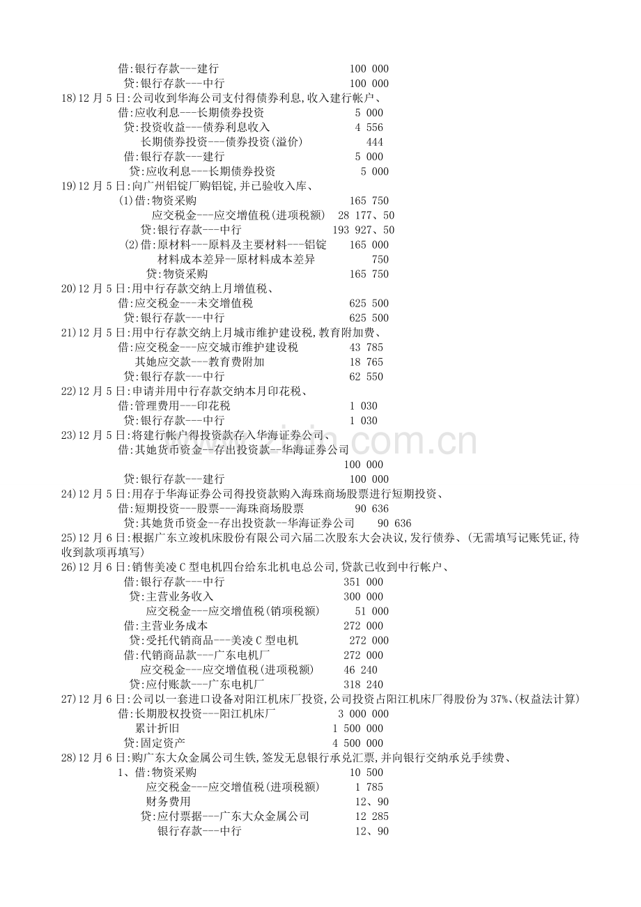 电大专科会计核算模拟实验室试题答案.doc_第2页