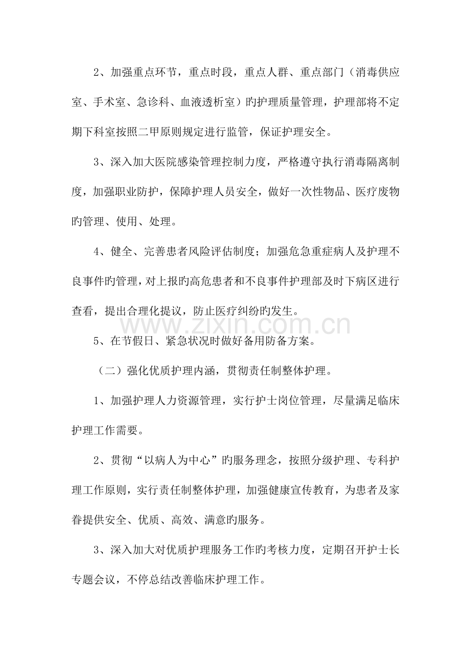 护理部主任工作计划.docx_第2页