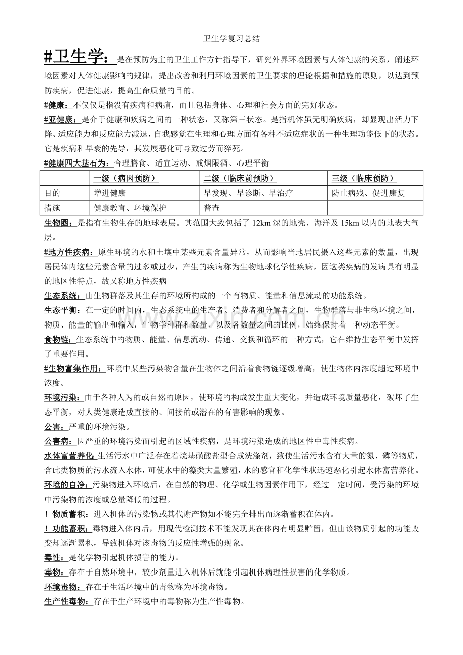 卫生学复习总结.doc_第1页