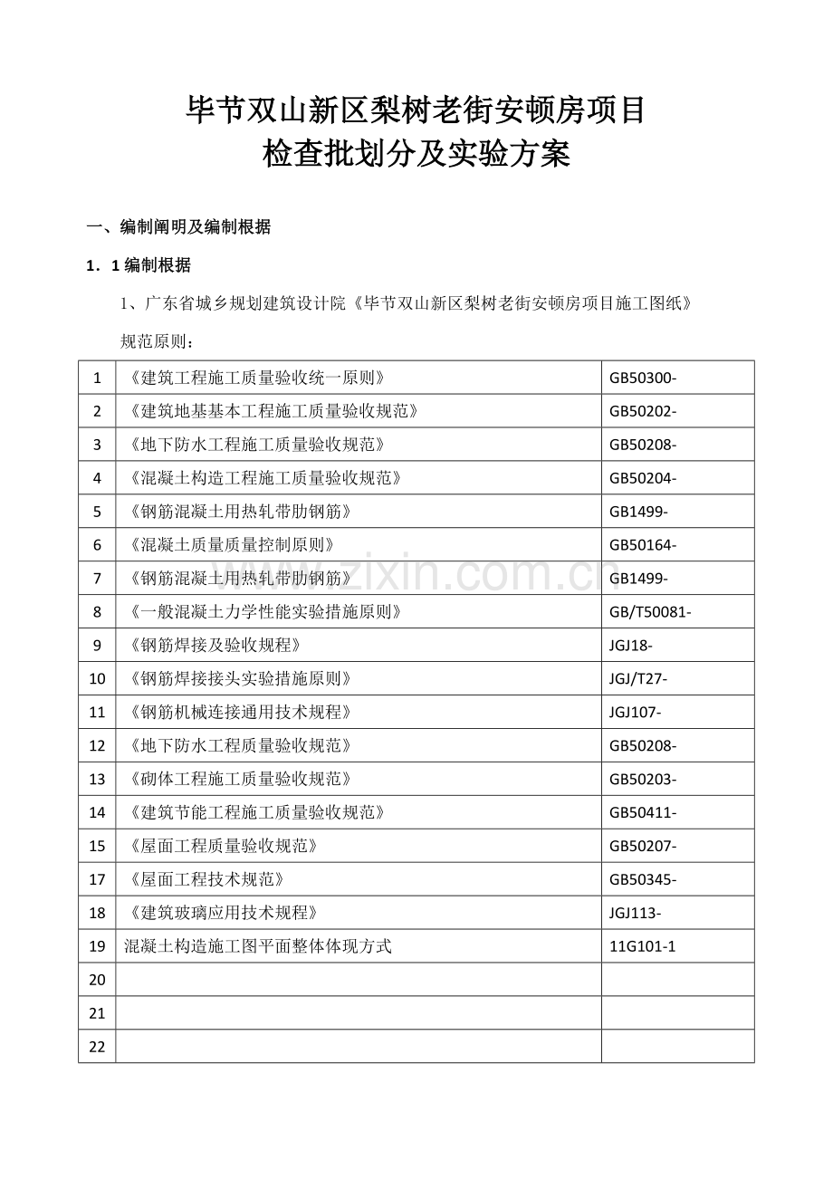 检验批划分及试验方案.docx_第1页