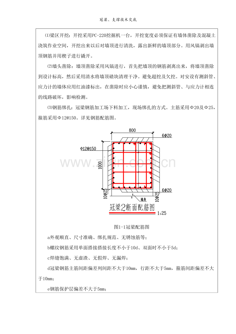 冠梁、支撑技术交底.doc_第2页