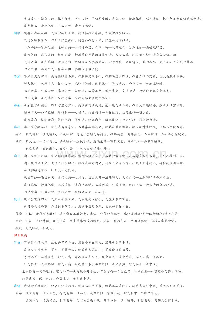 中医内科学歌诀记诵(考研).doc_第2页