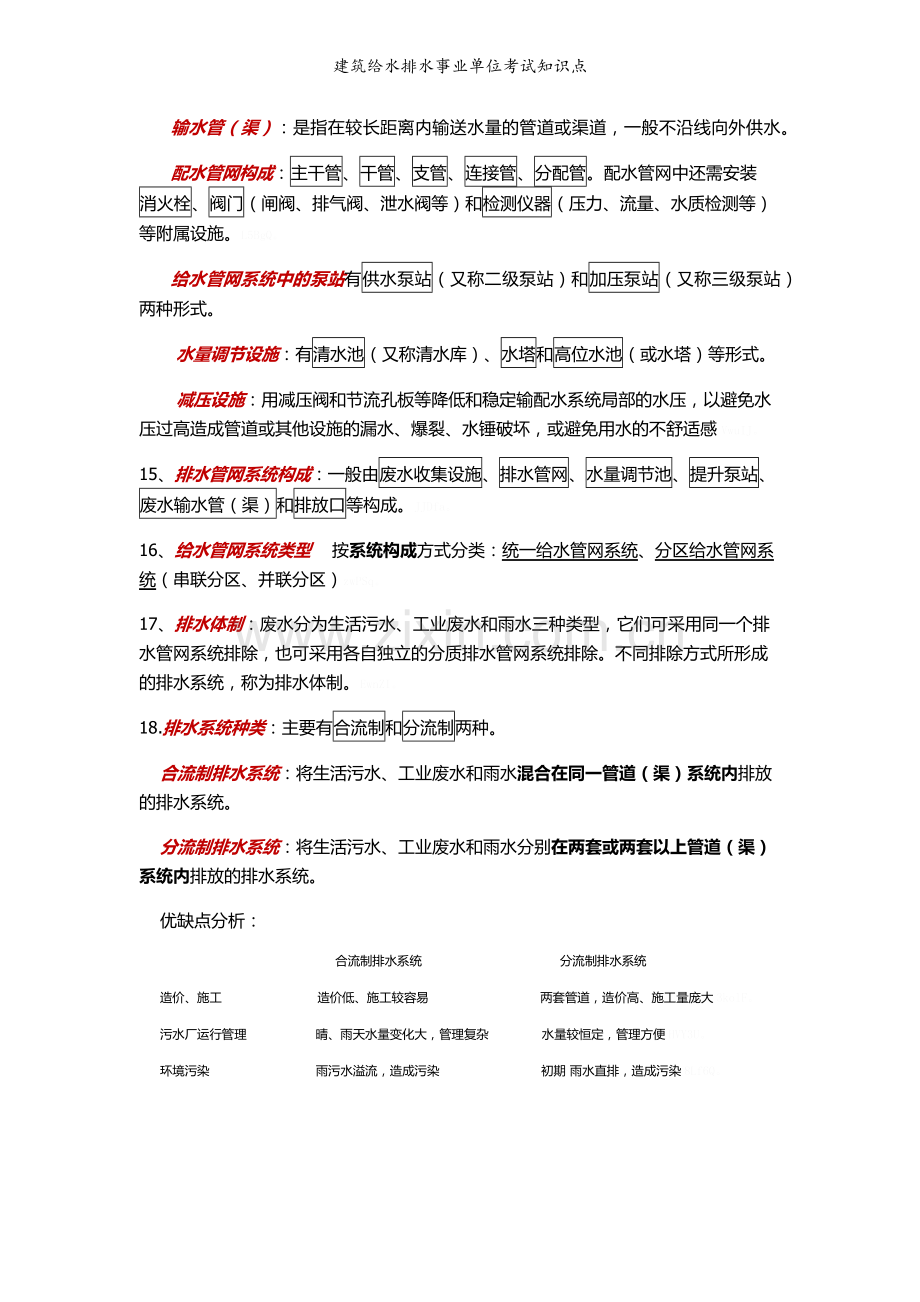 建筑给水排水事业单位考试知识点.doc_第2页