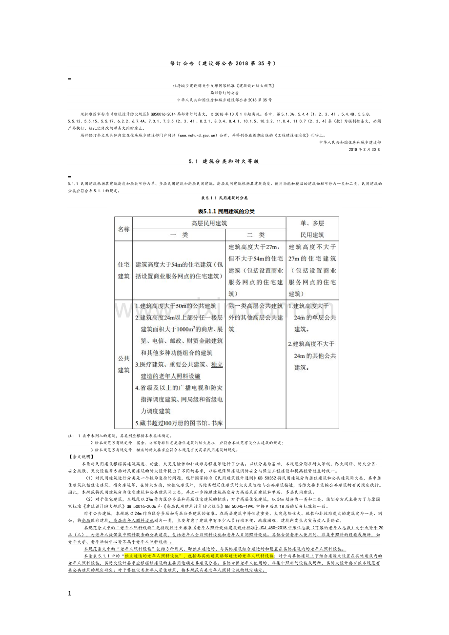 建筑设计防火要求规范2018修订.doc_第1页