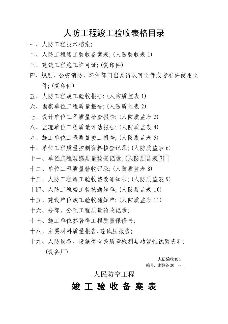 全套人防工程竣工验收.doc_第1页