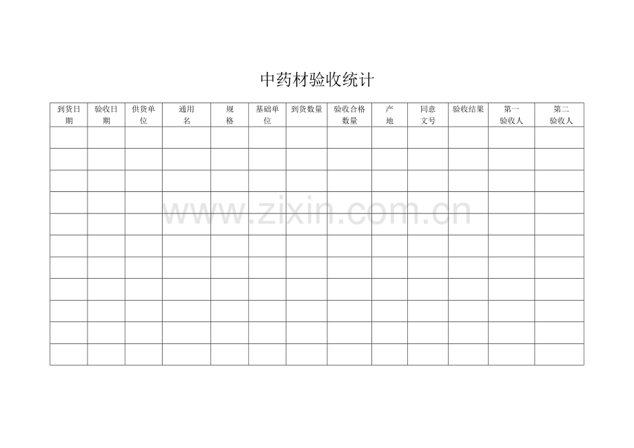 中药材中药管理表格模板.doc_第3页