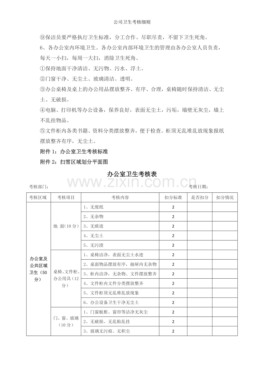 公司卫生考核细则.doc_第3页