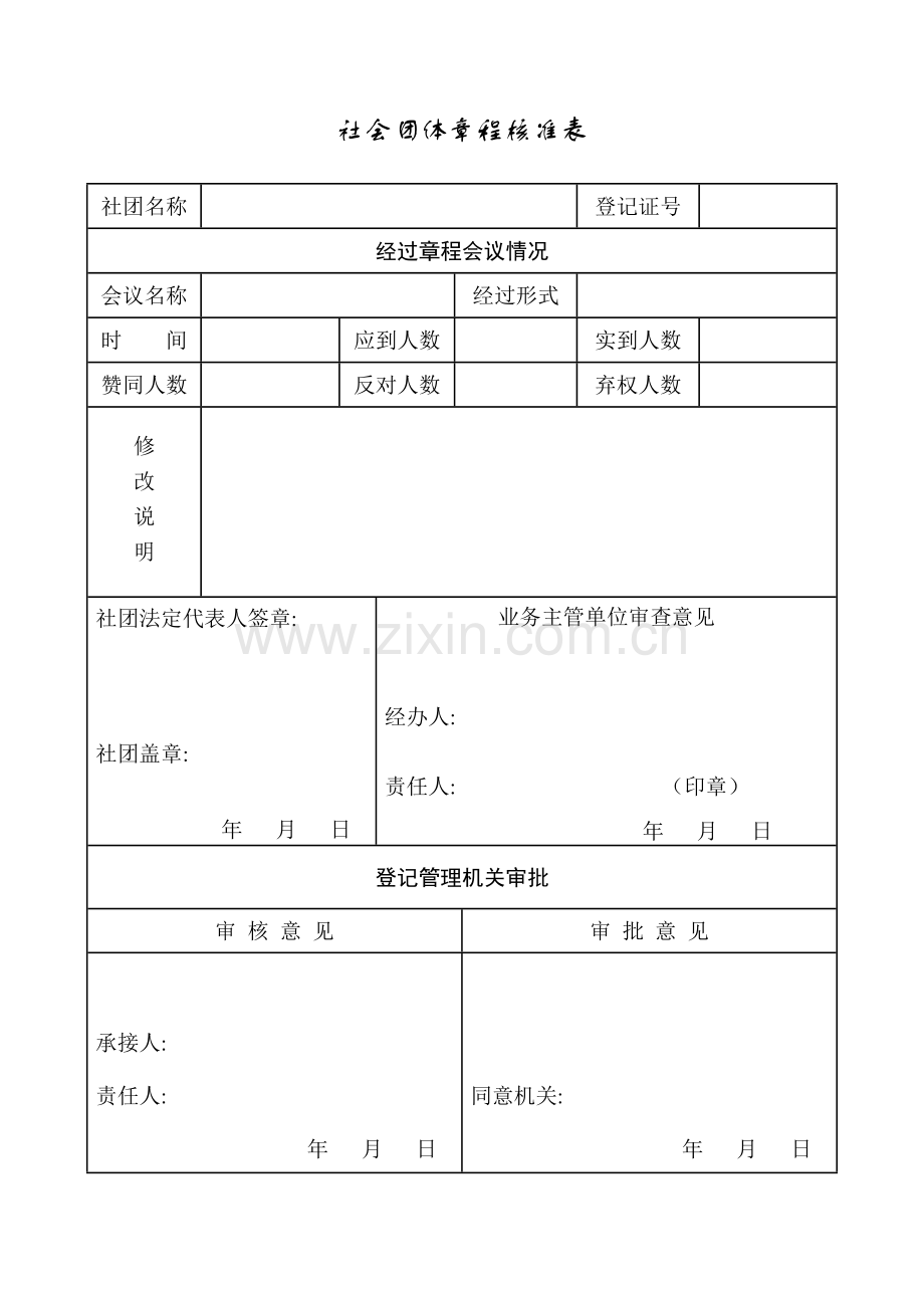 社会团体变更登记申请表模板.doc_第2页