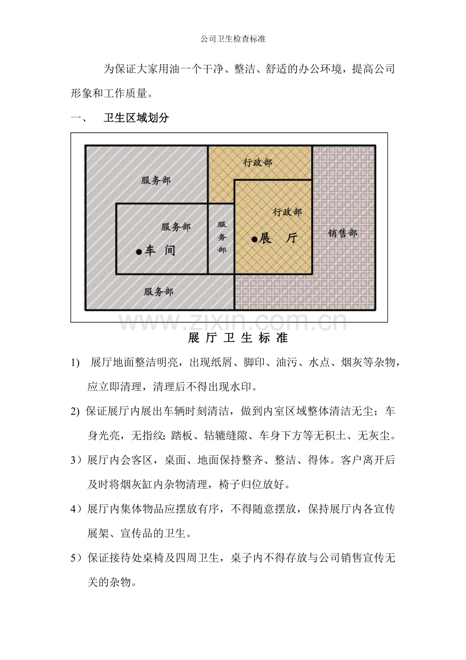 公司卫生检查标准.doc_第1页