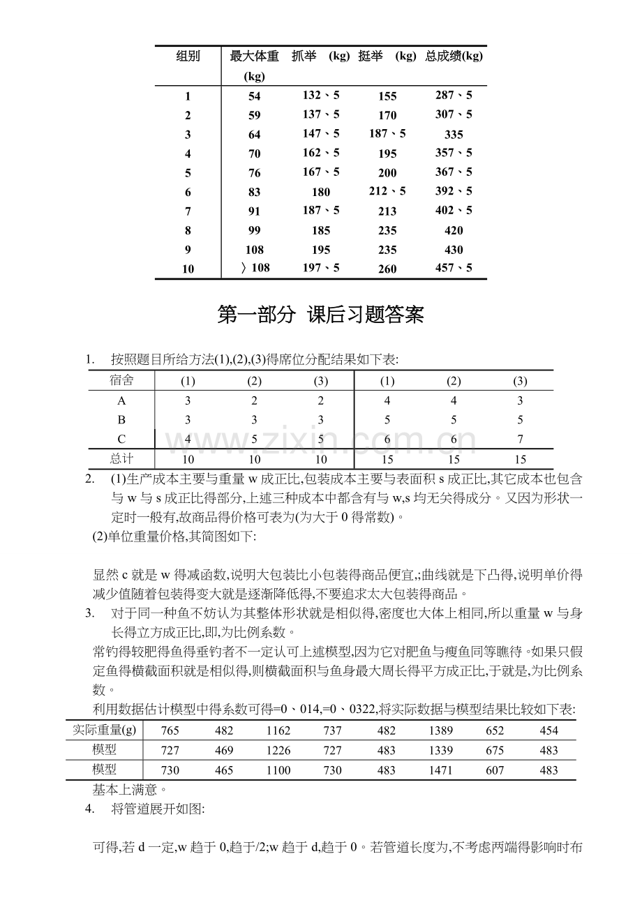 数学建模习题集与答案解析课后习题集.doc_第2页