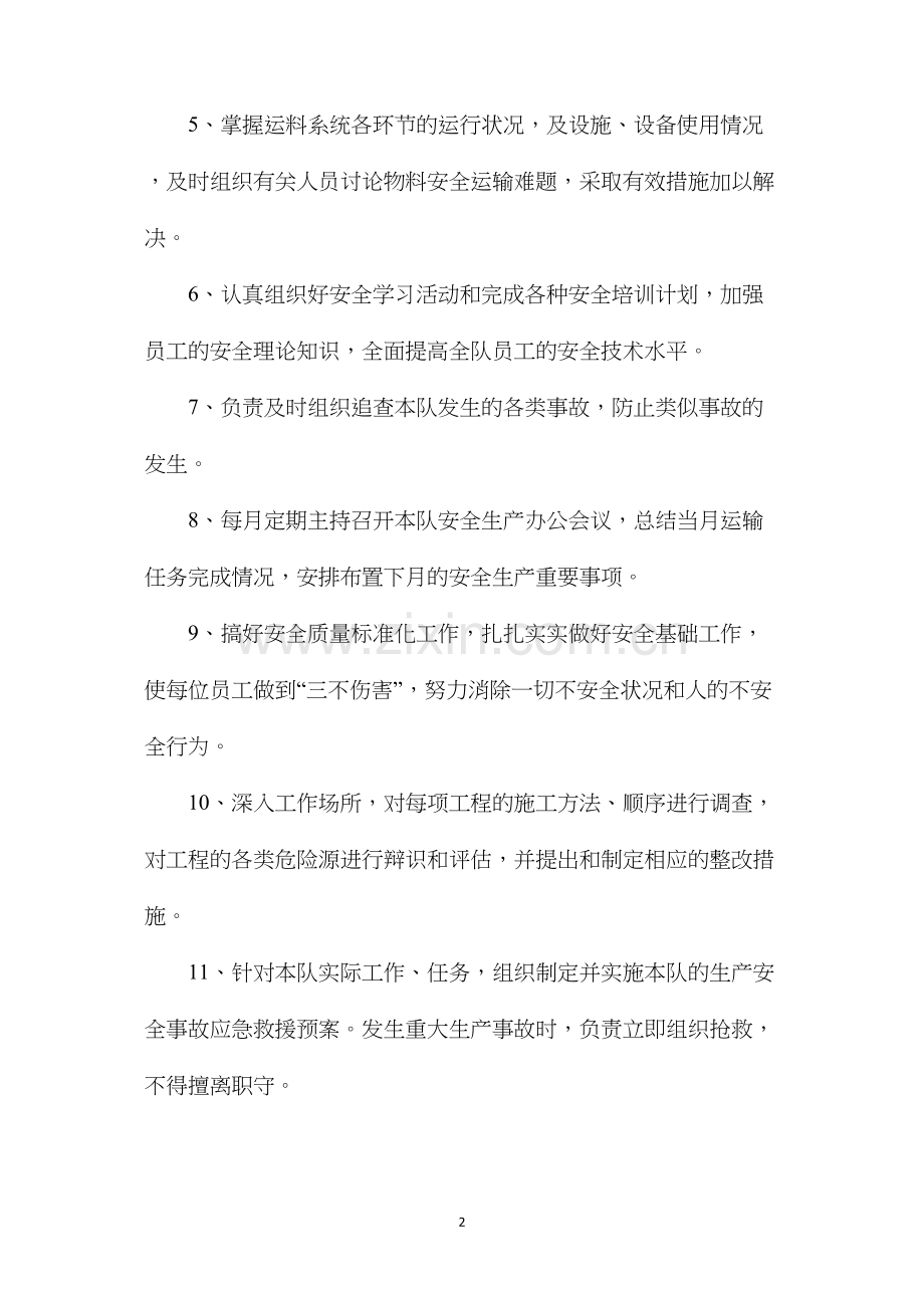 技措队队长安全生产与职业病危害防治责任制.docx_第2页