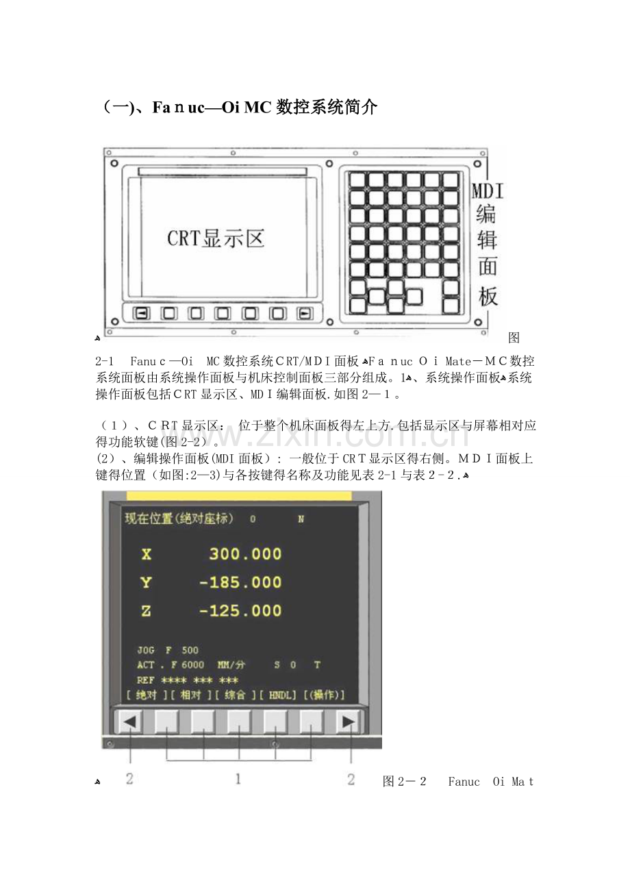 数控铣床面板操作与对刀.doc_第1页