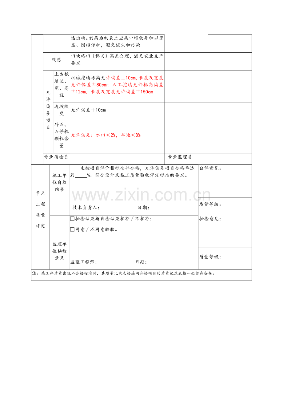 土方平整工程质量检验评定表.doc_第3页